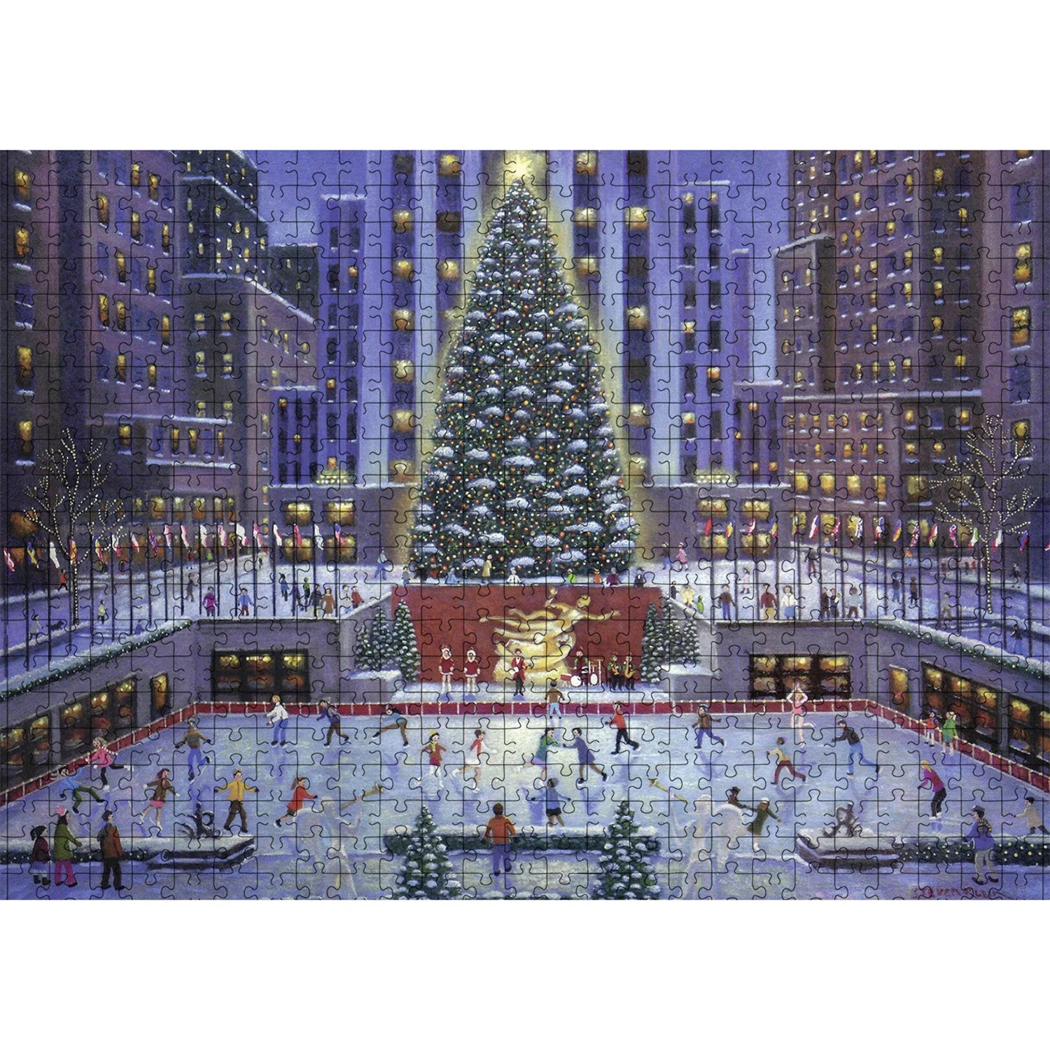 1000 Teile Puzzle - Frohe Weihnachten