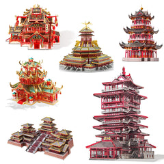 3D Metall-Puzzle - Chinesische Gebäude