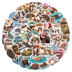Sticker-Set - Niedliche Otter (10/30/50 Stück)