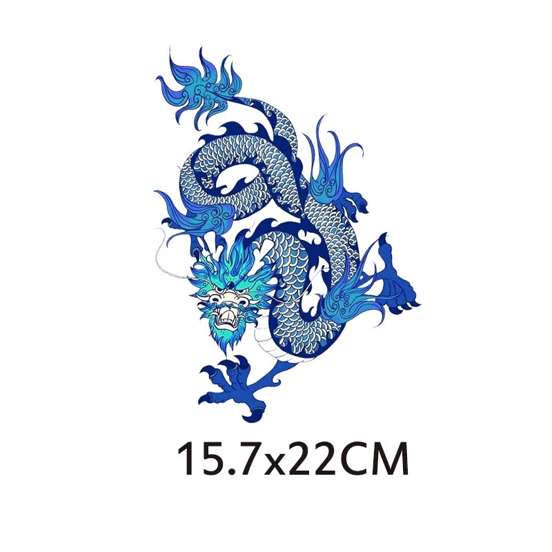 Bügelaufkleber - Punk-Drachen