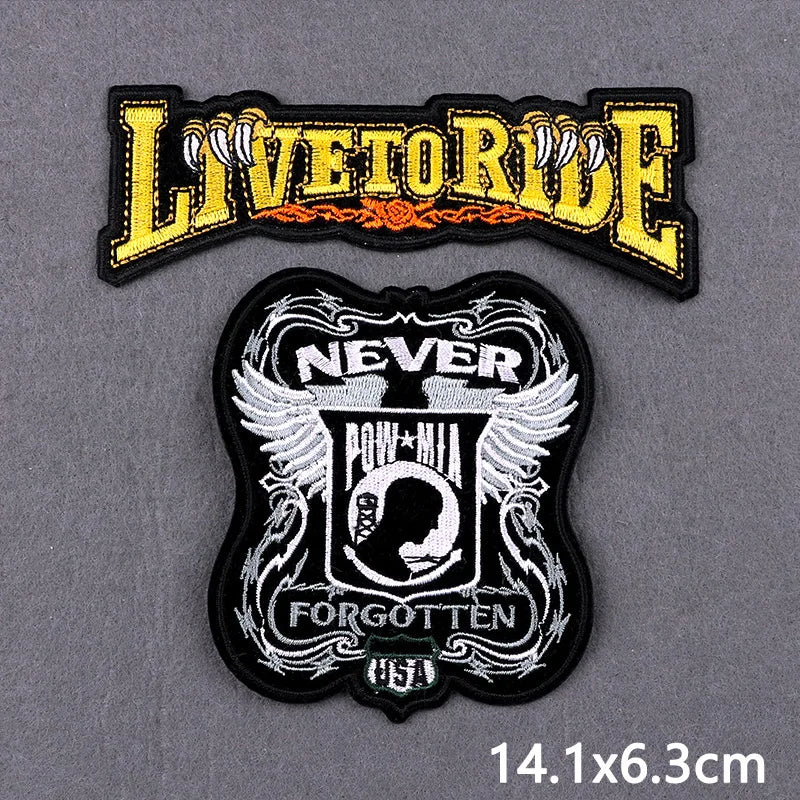 Bügelaufkleber - Live‑to‑Ride