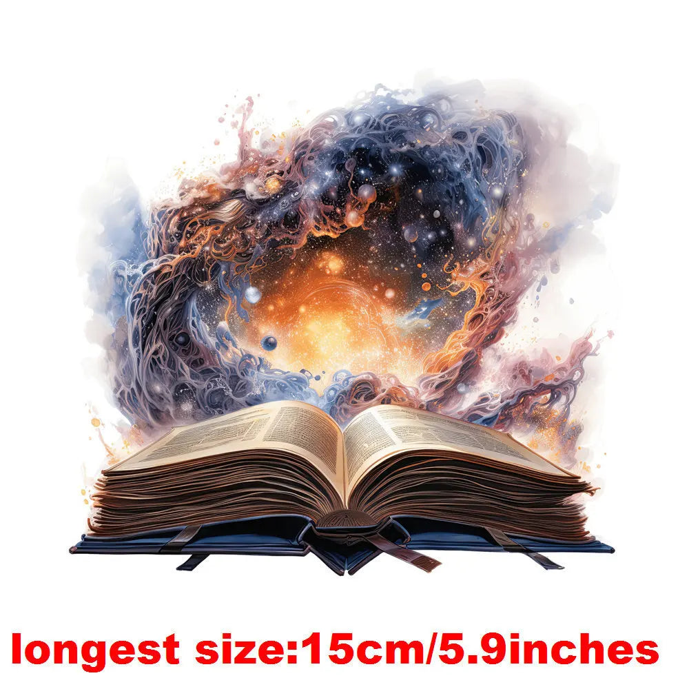 Bügelaufkleber - 15cm Traumland-Bücher