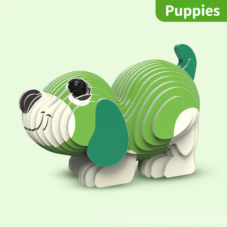 3D Puzzle - Kindergarten Tiere