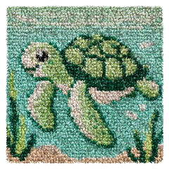 Knüpfset - Schnecken Knüpfteppich‑Set