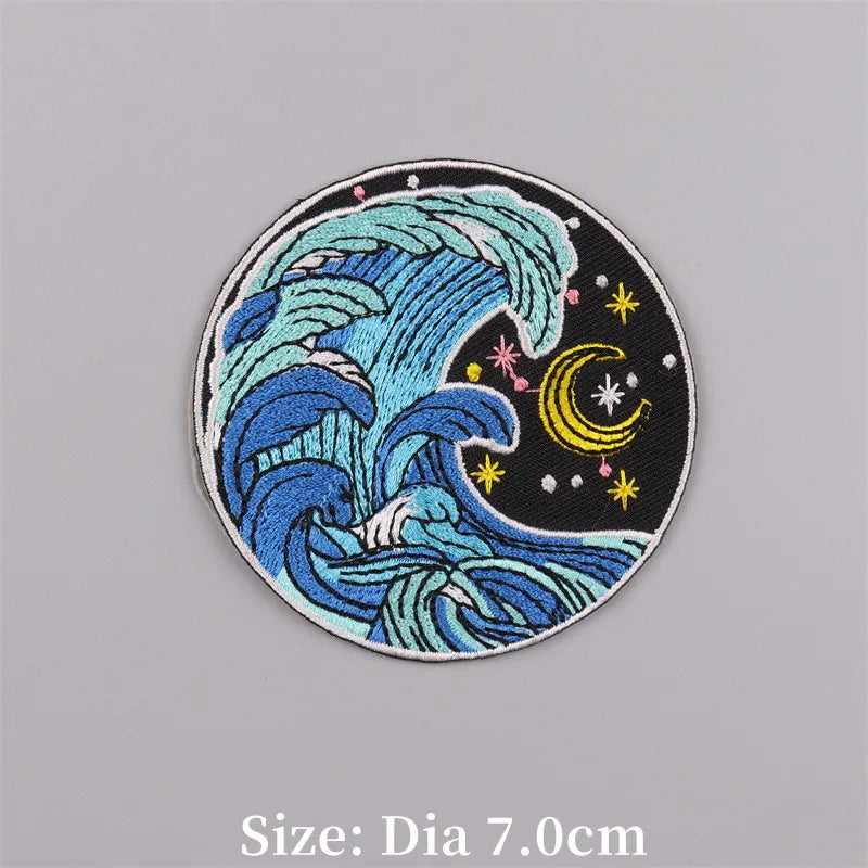 Bügelaufkleber - Meereswelle