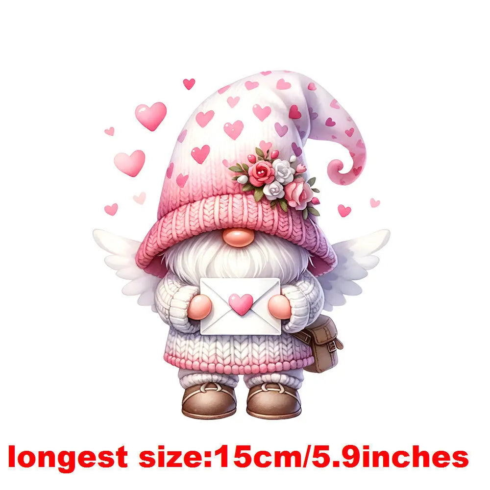 Bügelaufkleber - 15cm Herzelf