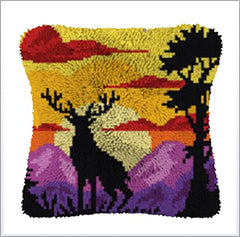 Knüpfset - Pferd‑ & Kuh Knüpfkissen‑Set