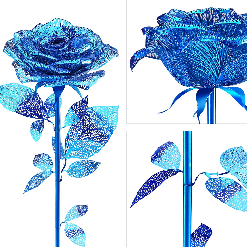 3D Metall-Puzzle - Goldene Rose
