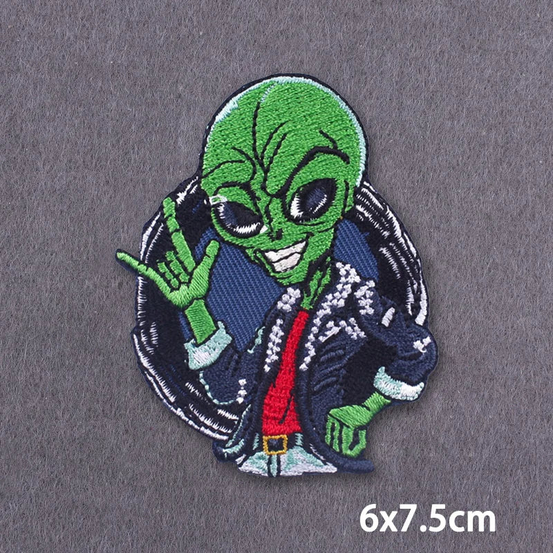 Bügelaufkleber - Alien