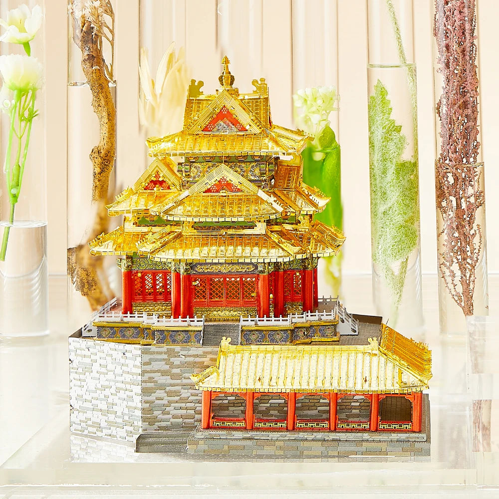 3D Metall-Puzzle - Wachturm der Verbotenen Stadt