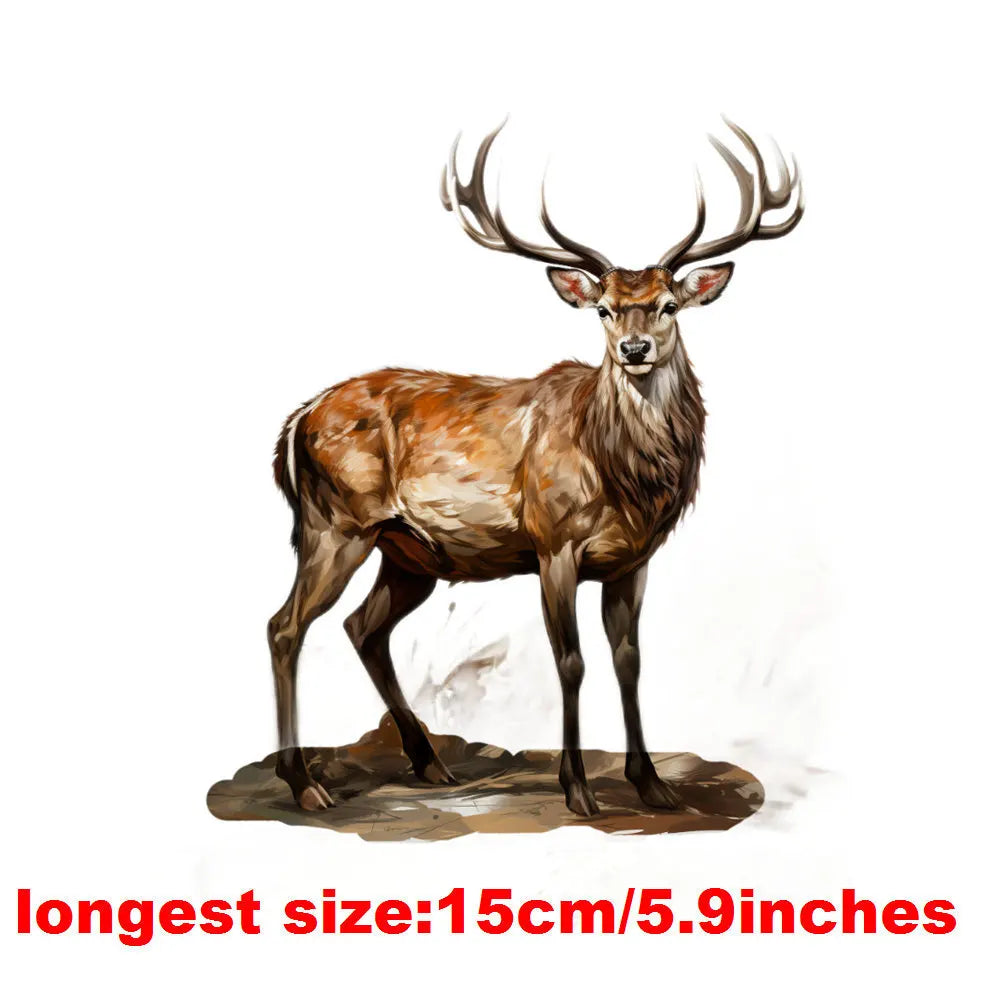 Bügelaufkleber - 15cm Waldtiere
