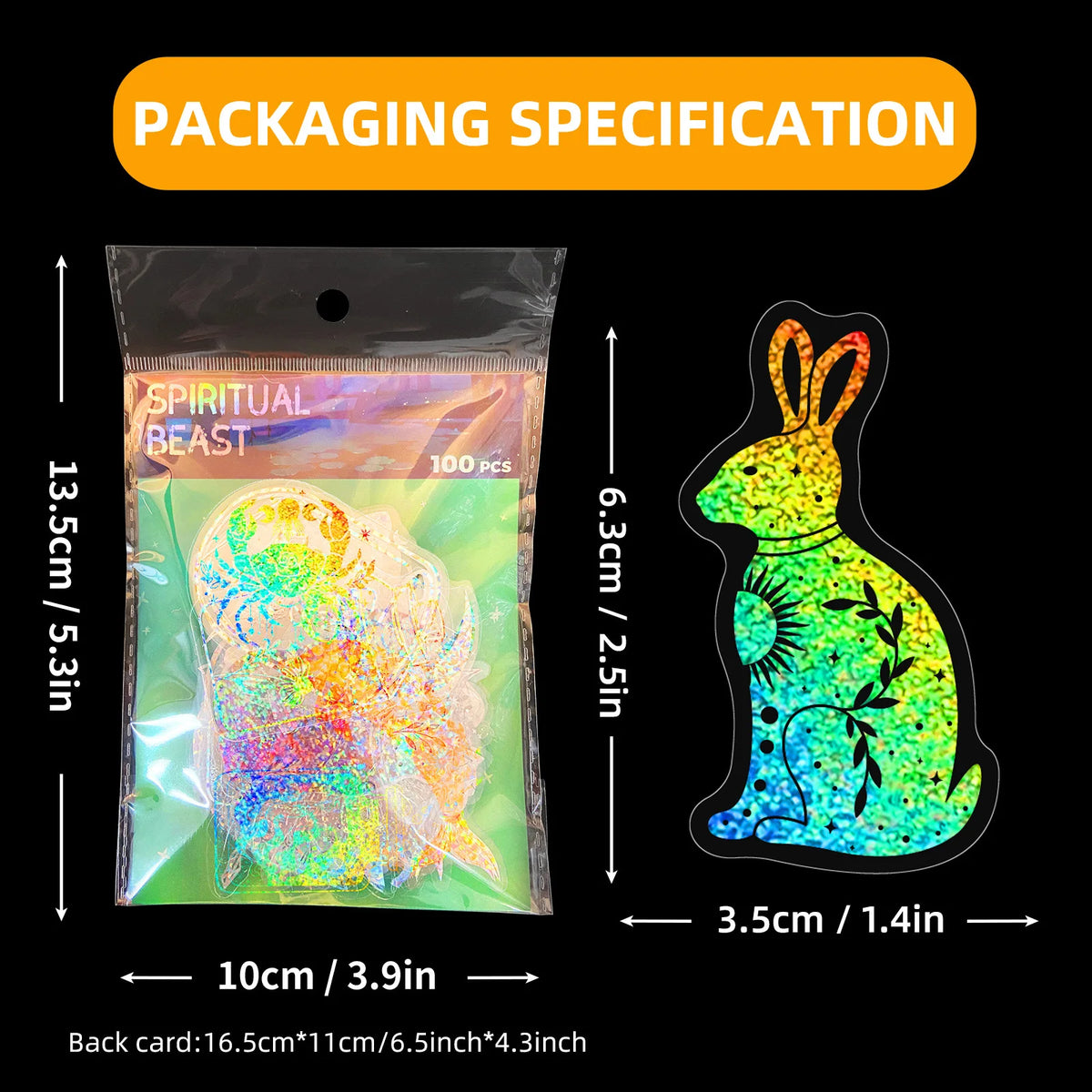 Sticker-Set - 100 Magische Welt Holografisch