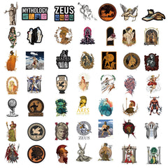 Sticker-Set - 50 Griechische Mythologie