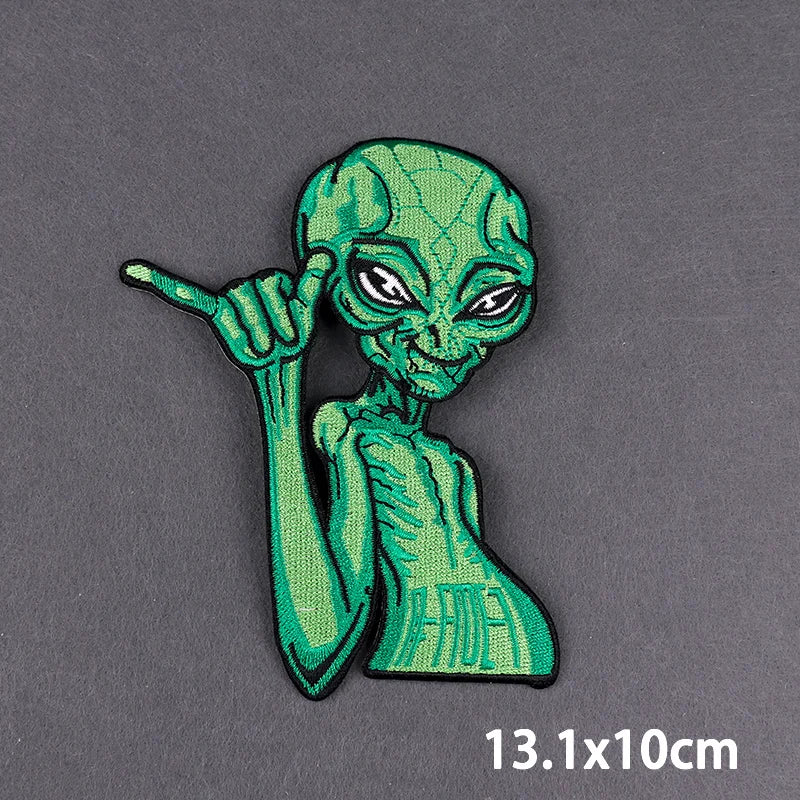 Bügelaufkleber - Alien