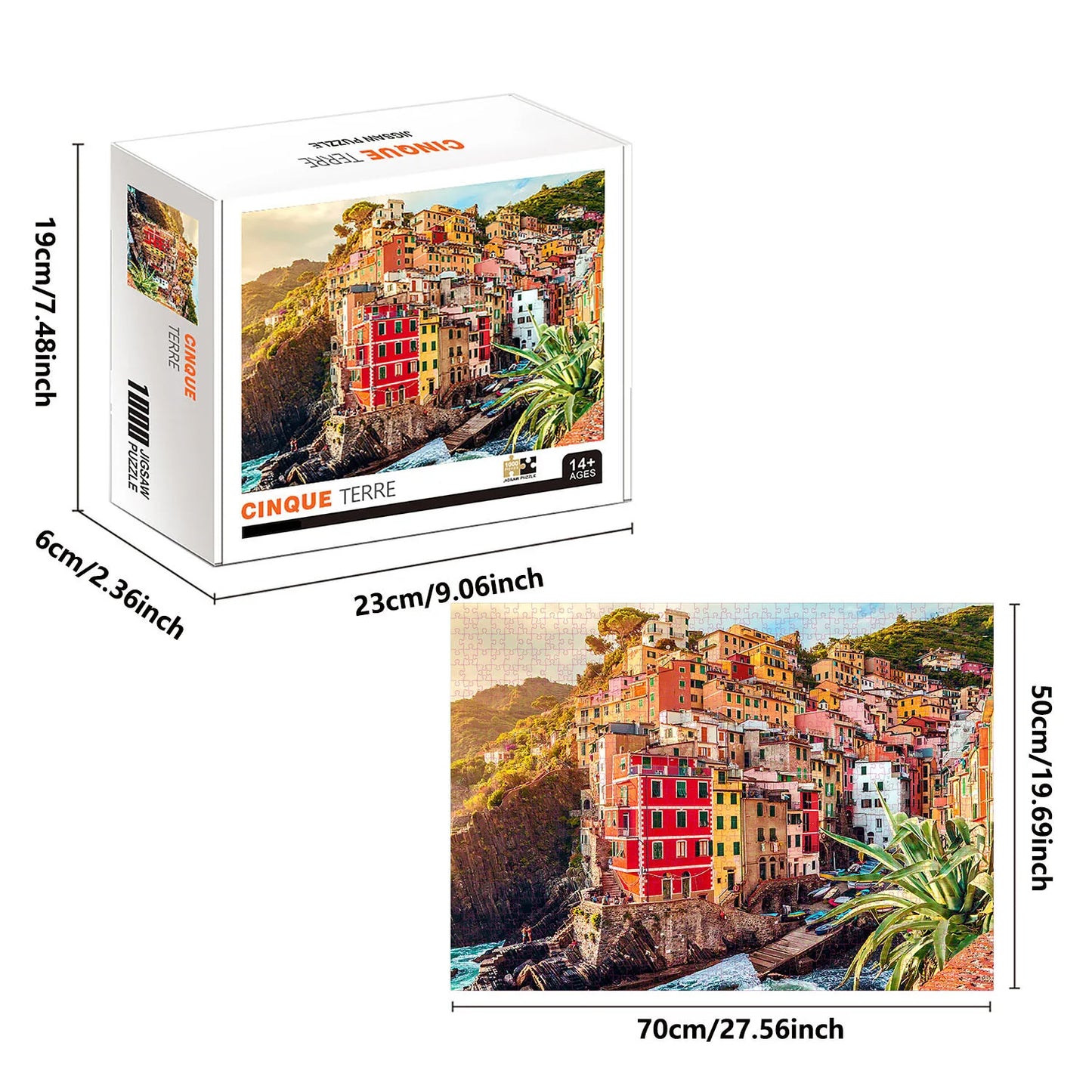 1000 Teile Puzzle - Cinque Terre