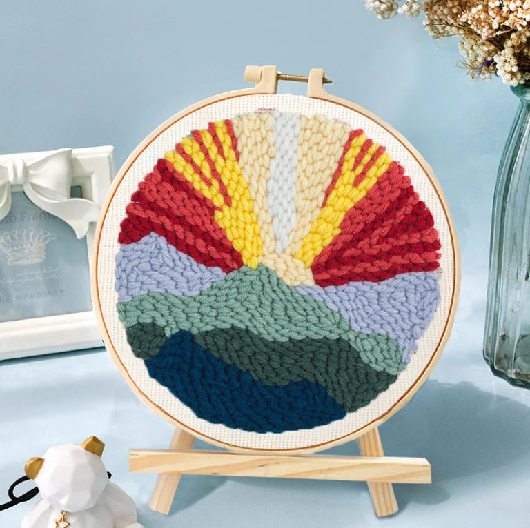 Stanznadel Stickset - Vulkanausbruch