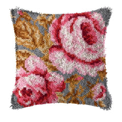 Knüpfset - Blumen‑Knüpfkissen Cartoon‑Set