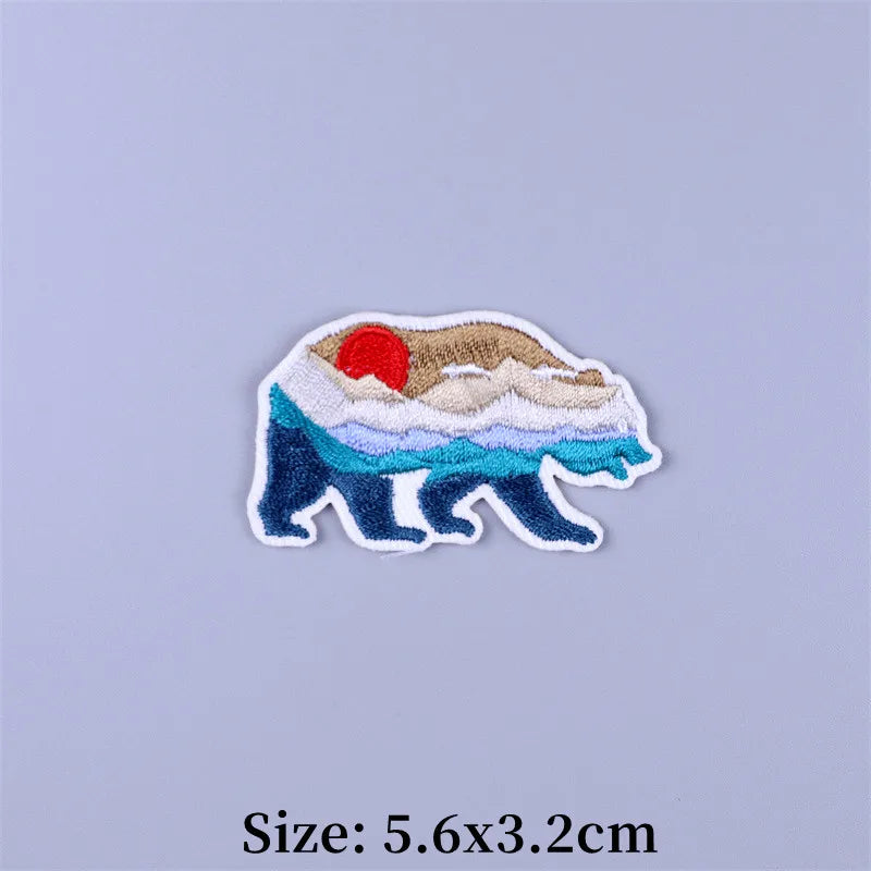 Bügelaufkleber - Meereswelle