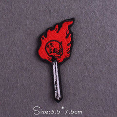 Bügelaufkleber - Schädel